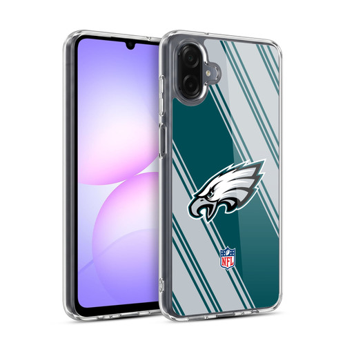 NFL Philadelphia Eagles Artwork Stripes Soft Gel Case for Samsung Galaxy A07 4G