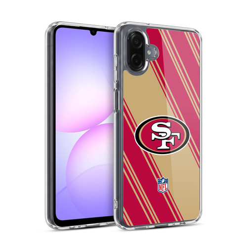NFL San Francisco 49ers Artwork Stripes Soft Gel Case for Samsung Galaxy A07 4G