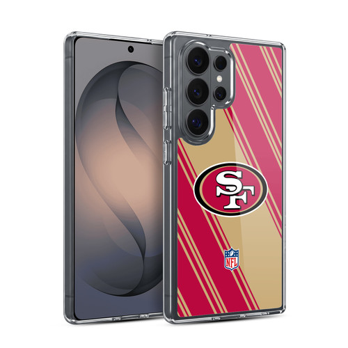 NFL San Francisco 49ers Artwork Stripes Soft Gel Case for Samsung Galaxy S26 Ultra
