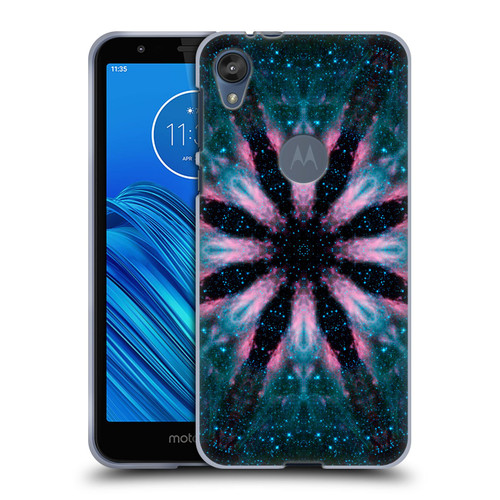 Aimee Stewart Mandala Floral Galaxy Soft Gel Case for Motorola Moto E6