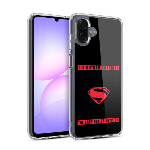 Batman V Superman: Dawn of Justice Graphics Typography Soft Gel Case for Samsung Galaxy A07 4G