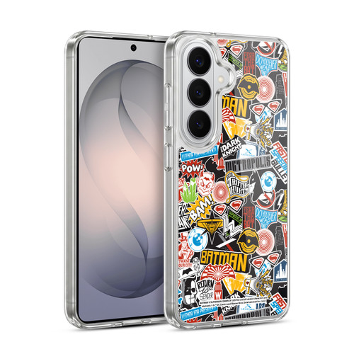 Batman V Superman: Dawn of Justice Graphics Sticker Collage Soft Gel Case for Samsung Galaxy S26