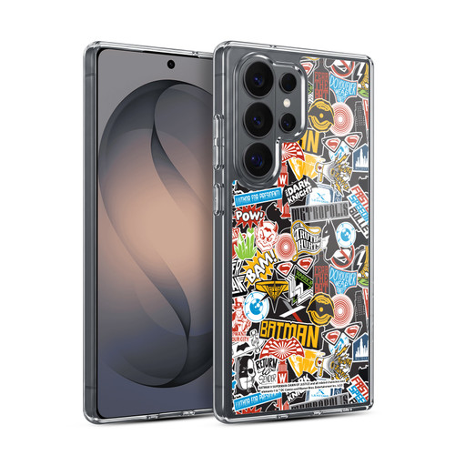 Batman V Superman: Dawn of Justice Graphics Sticker Collage Soft Gel Case for Samsung Galaxy S26 Ultra