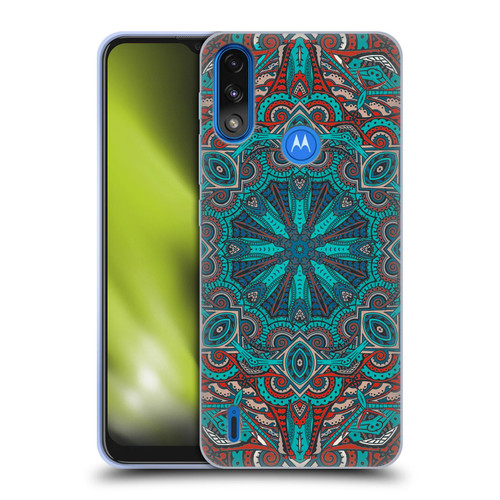 Aimee Stewart Mandala Moroccan Sea Soft Gel Case for Motorola Moto E7 Power / Moto E7i Power