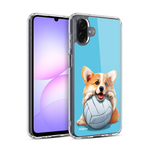 P.D. Moreno Sport Puppies Corgi Volleyball Soft Gel Case for Samsung Galaxy A07 4G