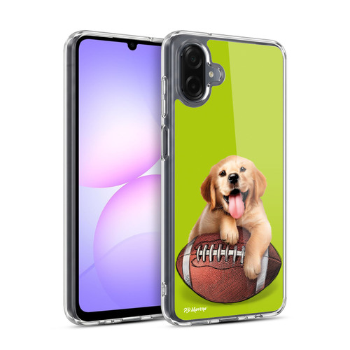 P.D. Moreno Sport Puppies Golden Retriever Football Soft Gel Case for Samsung Galaxy A07 4G