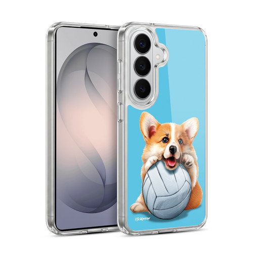 P.D. Moreno Sport Puppies Corgi Volleyball Soft Gel Case for Samsung Galaxy S26 Plus