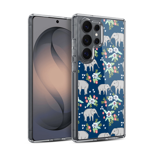 Andrea Lauren Design Animals Floral Elephant Soft Gel Case for Samsung Galaxy S26 Ultra