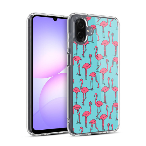 Andrea Lauren Design Birds Simple Flamingo Soft Gel Case for Samsung Galaxy A07 4G