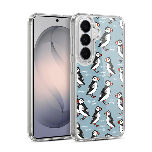 Andrea Lauren Design Birds Puffins Soft Gel Case for Samsung Galaxy S26 Plus