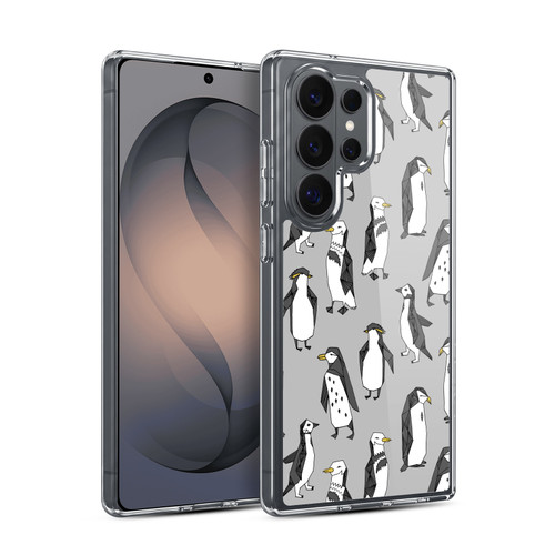 Andrea Lauren Design Birds Gray Penguins Soft Gel Case for Samsung Galaxy S26 Ultra