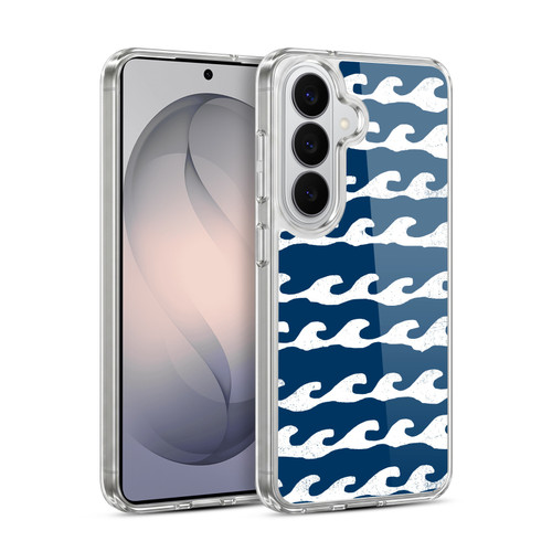 Andrea Lauren Design Sea Animals Blue Waves Soft Gel Case for Samsung Galaxy S26 Plus