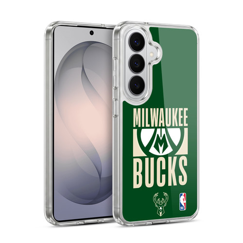 NBA Milwaukee Bucks Typography Soft Gel Case for Samsung Galaxy S26