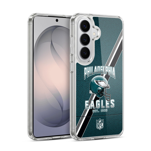 NFL Philadelphia Eagles Logo Art Football Stripes Soft Gel Case for Samsung Galaxy S26 Plus