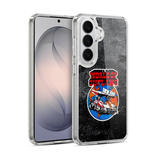 World of Outlaws Western Graphics Distressed Sprint Car Logo Soft Gel Case for Samsung Galaxy S26