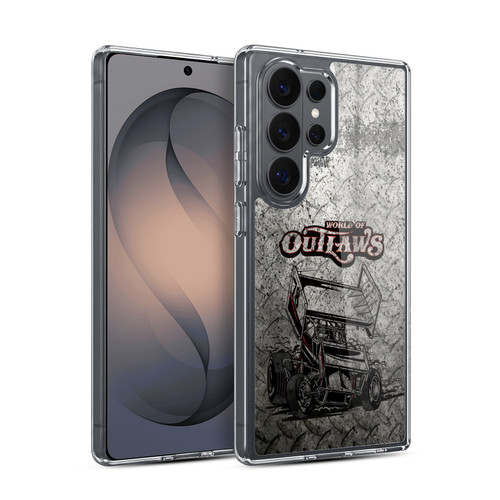 World of Outlaws Western Graphics Sprint Car Soft Gel Case for Samsung Galaxy S26 Ultra