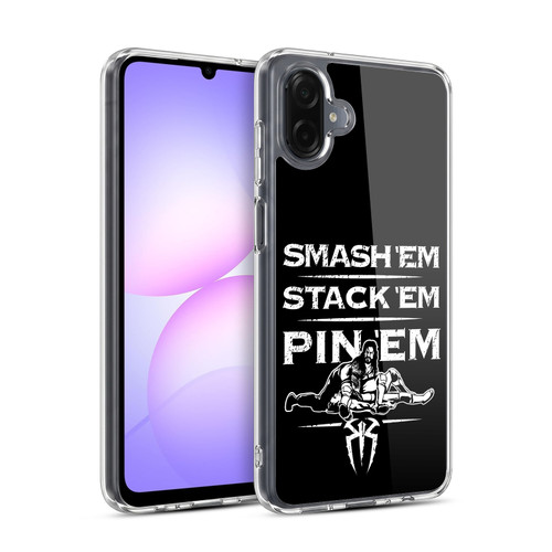 WWE R. Reigns Graphics Smash Em Stack Em Pin Em Soft Gel Case for Samsung Galaxy A07 4G