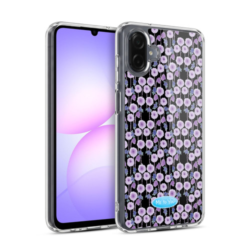 Me To You Soft Focus Purple Flower Pattern Soft Gel Case for Samsung Galaxy A07 4G