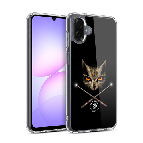 Anne Stokes Owls Cross Wands Soft Gel Case for Samsung Galaxy A07 4G