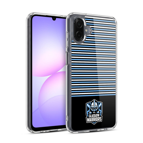 Glasgow Warriors Logo Stripes Black 2 Soft Gel Case for Samsung Galaxy A07 4G