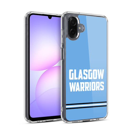 Glasgow Warriors Logo Text Type Blue Soft Gel Case for Samsung Galaxy A07 4G