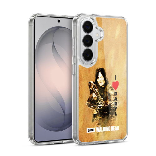 AMC The Walking Dead Typography Love Daryl Crossbow Soft Gel Case for Samsung Galaxy S26 Plus