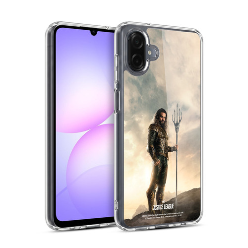Justice League Movie Character Posters Aquaman Soft Gel Case for Samsung Galaxy A07 4G