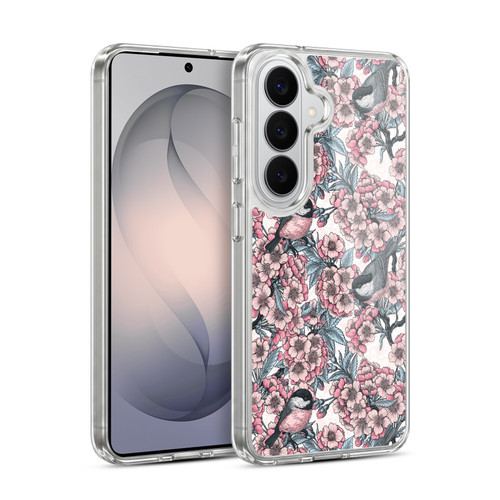 Katerina Kirilova Floral Patterns Red Hibiscus Soft Gel Case for Samsung Galaxy S26