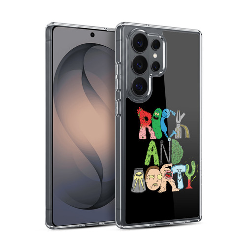 Rick And Morty Season 3 Character Art Typography Soft Gel Case for Samsung Galaxy S26 Ultra