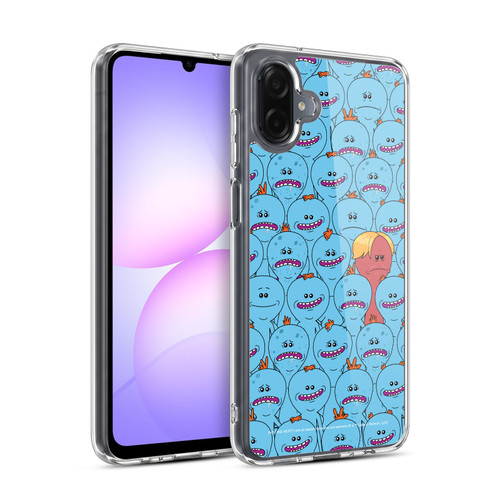 Rick And Morty Season 4 Graphics Mr. Meeseeks Pattern Soft Gel Case for Samsung Galaxy A07 4G