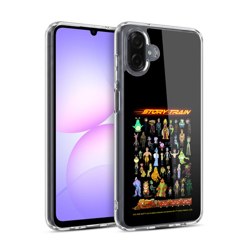Rick And Morty Season 4 Graphics Story Train Soft Gel Case for Samsung Galaxy A07 4G