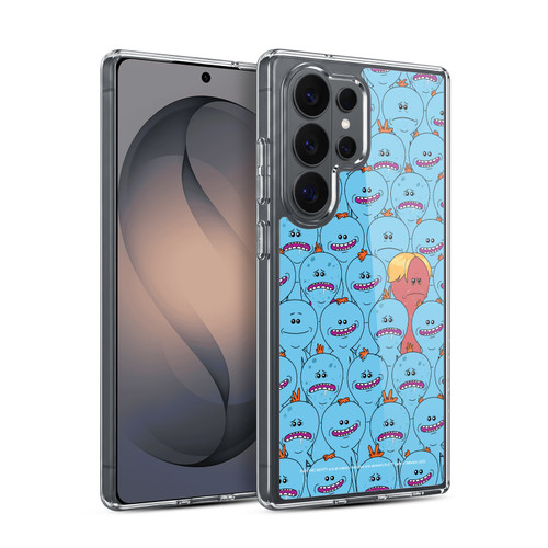 Rick And Morty Season 4 Graphics Mr. Meeseeks Pattern Soft Gel Case for Samsung Galaxy S26 Ultra