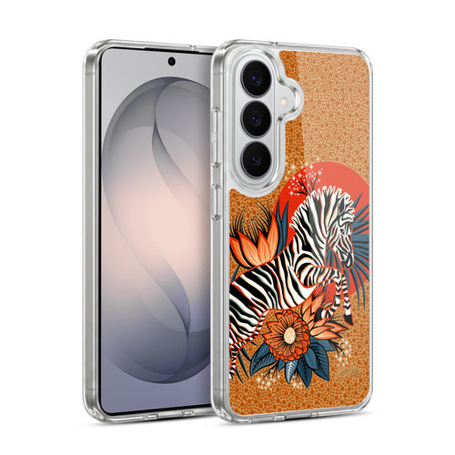 Cat Coquillette Tropical Wildlife Zebra Leap Soft Gel Case for Samsung Galaxy S26