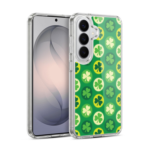 Head Case Designs Shamrock Patterns Patches Soft Gel Case for Samsung Galaxy S26