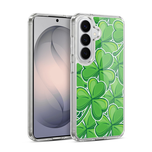 Head Case Designs Shamrock Patterns Stickers Soft Gel Case for Samsung Galaxy S26 Plus