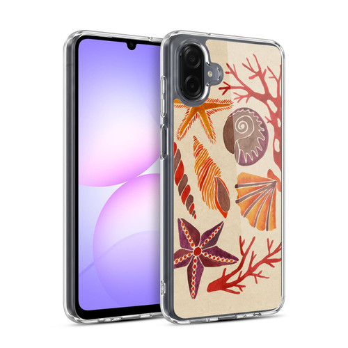 Cat Coquillette Sea Seashells Pink Soft Gel Case for Samsung Galaxy A07 4G
