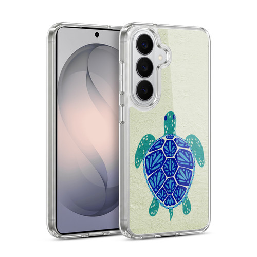 Cat Coquillette Sea Turtle Blue Soft Gel Case for Samsung Galaxy S26