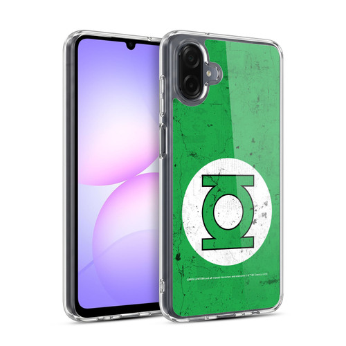 Green Lantern DC Comics Logos Classic Distressed Look Soft Gel Case for Samsung Galaxy A07 4G