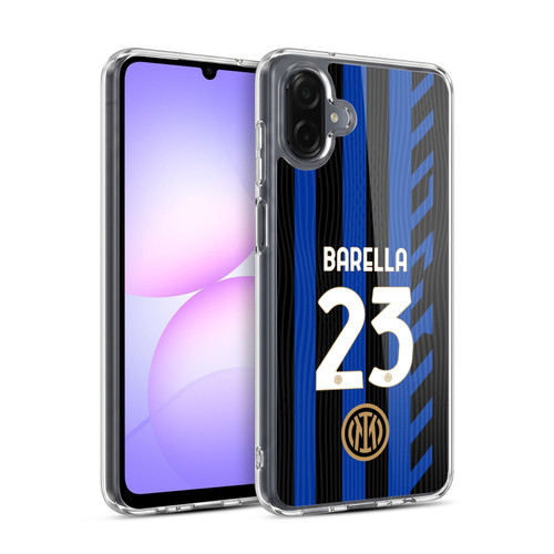 Fc Internazionale Milano 2024/25 Players Home Kit Nicolò Barella Soft Gel Case for Samsung Galaxy A07 4G
