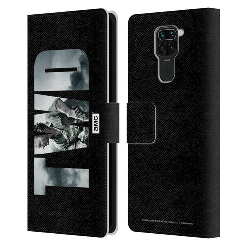 AMC The Walking Dead Logo Landscape Leather Book Wallet Case Cover For Xiaomi Redmi Note 9 / Redmi 10X 4G