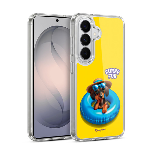P.D. Moreno Furry Fun Artwork Dachshund Soft Gel Case for Samsung Galaxy S26