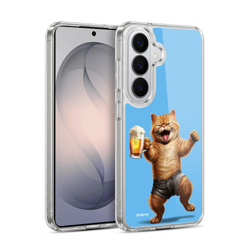 P.D. Moreno Furry Fun Artwork Cat Beer Soft Gel Case for Samsung Galaxy S26 Plus