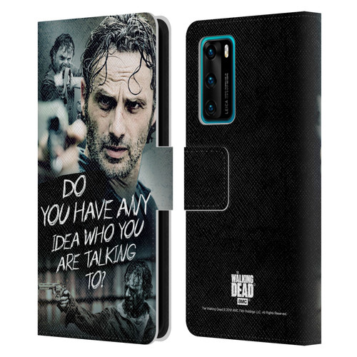 AMC The Walking Dead Rick Grimes Legacy Question Leather Book Wallet Case Cover For Huawei P40 5G