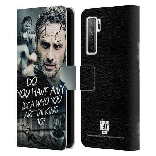 AMC The Walking Dead Rick Grimes Legacy Question Leather Book Wallet Case Cover For Huawei Nova 7 SE/P40 Lite 5G