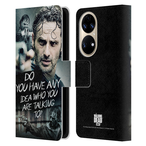 AMC The Walking Dead Rick Grimes Legacy Question Leather Book Wallet Case Cover For Huawei P50