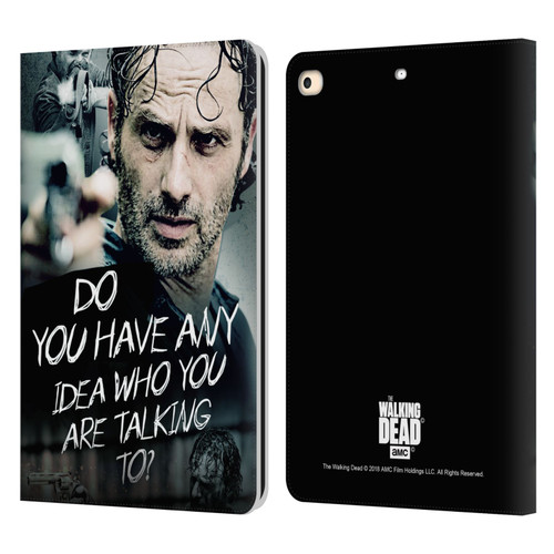 AMC The Walking Dead Rick Grimes Legacy Question Leather Book Wallet Case Cover For Apple iPad 9.7 2017 / iPad 9.7 2018