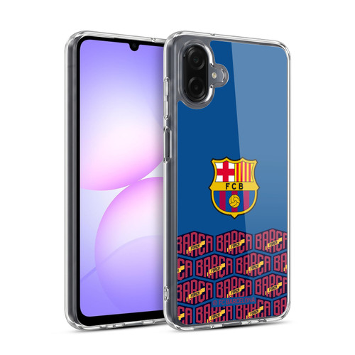 FC Barcelona Forca Barca Logo And Pattern Soft Gel Case for Samsung Galaxy A07 4G