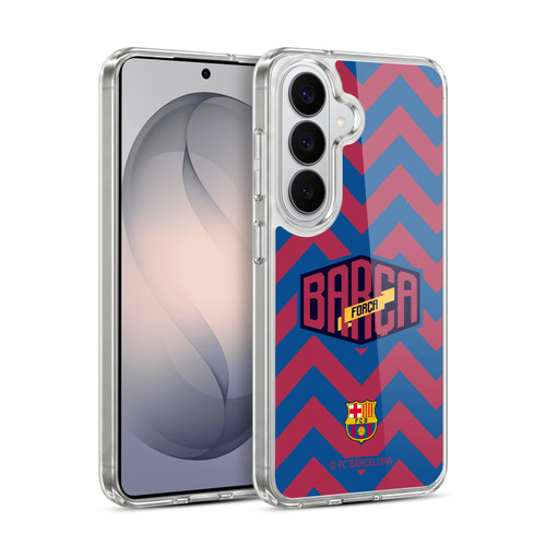 FC Barcelona Forca Barca Zigzag Soft Gel Case for Samsung Galaxy S26