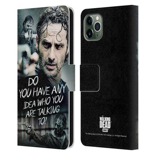 AMC The Walking Dead Rick Grimes Legacy Question Leather Book Wallet Case Cover For Apple iPhone 11 Pro Max