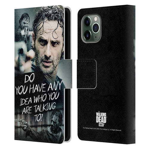 AMC The Walking Dead Rick Grimes Legacy Question Leather Book Wallet Case Cover For Apple iPhone 11 Pro
